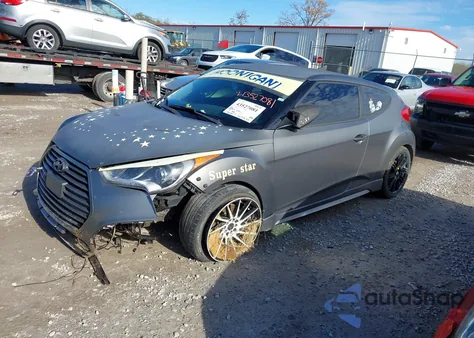 2015 Hyundai Veloster Turbo from USA, damaged, VIN KMHTC6AE5FU221236
